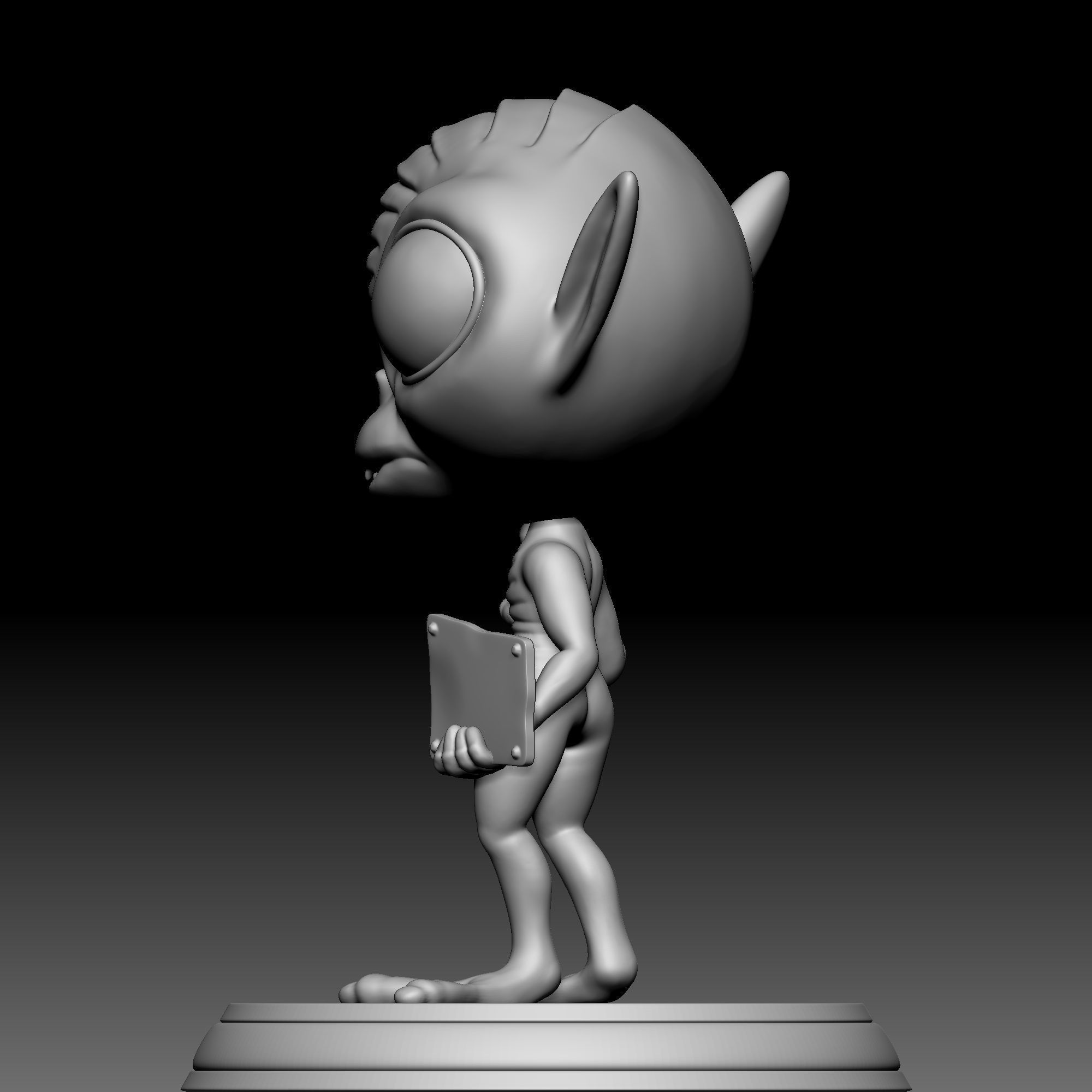 Alien Statue - 010 3D print model_2