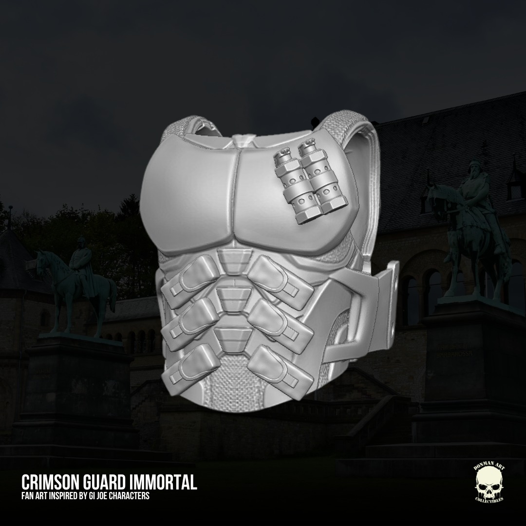 Crimson Inmortal GIJoe Fan Art 3D File For Action Figures 3D print model_7