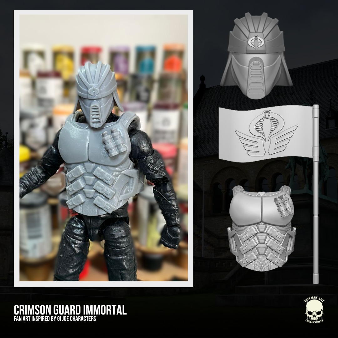 Crimson Inmortal GIJoe Fan Art 3D File For Action Figures 3D print model_1