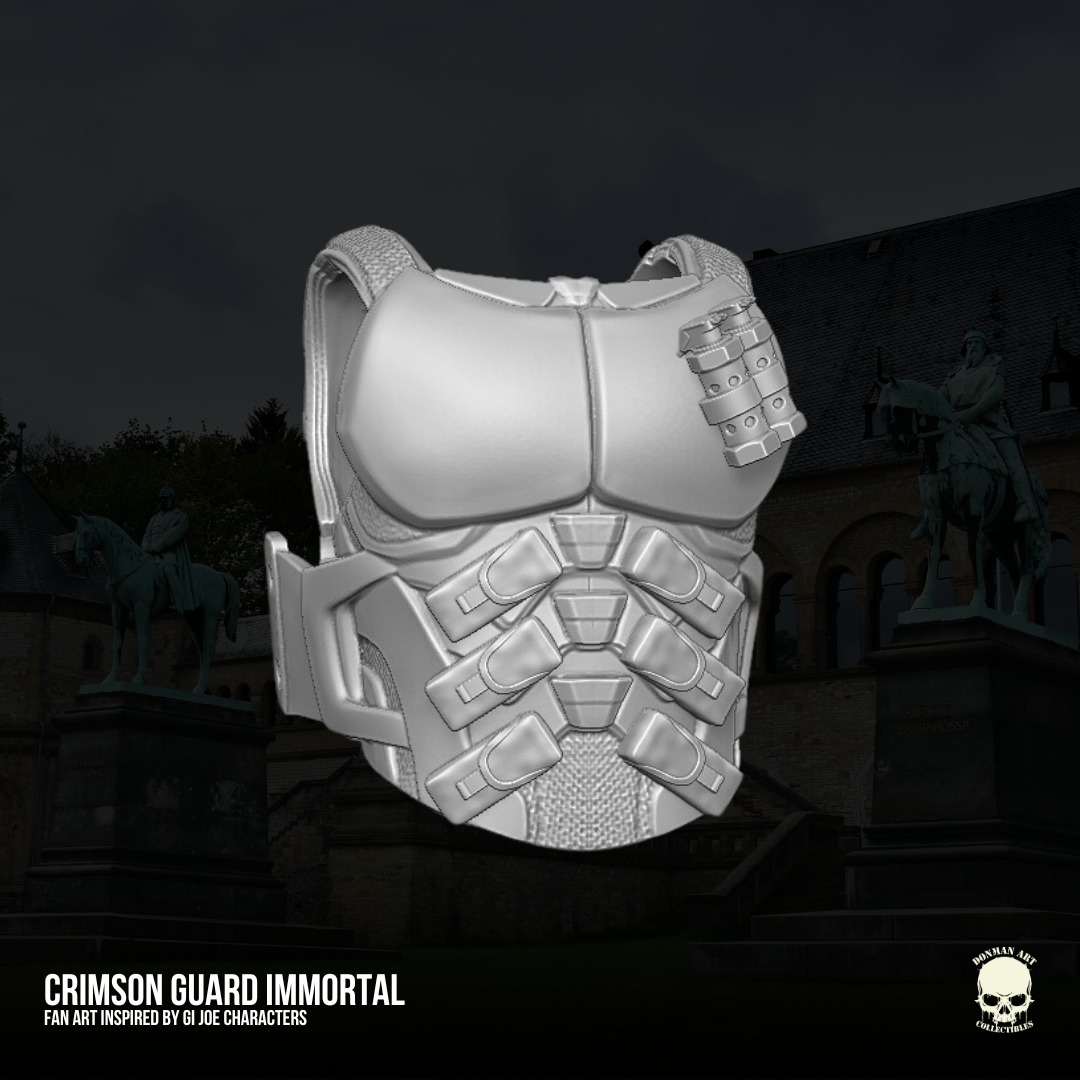 Crimson Inmortal GIJoe Fan Art 3D File For Action Figures 3D print model_5