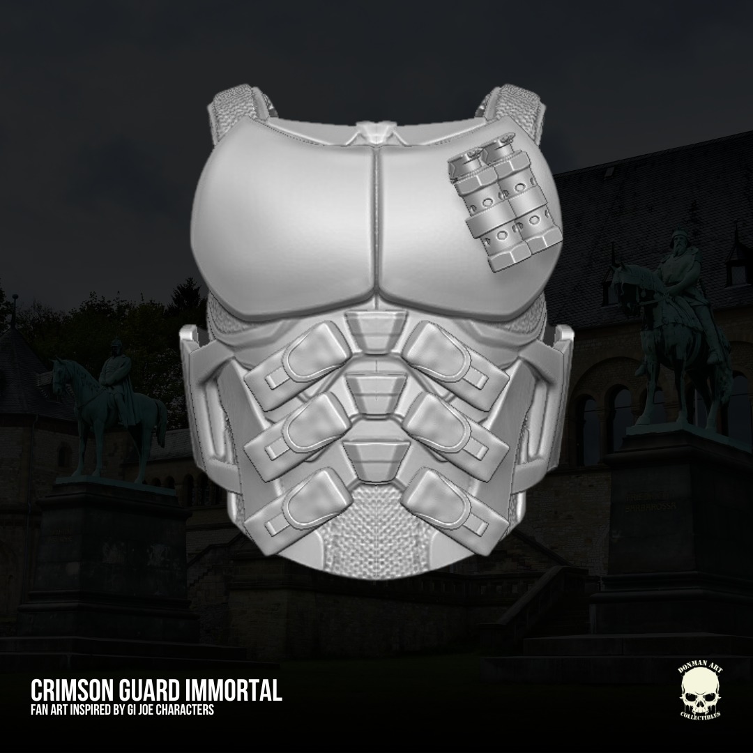 Crimson Inmortal GIJoe Fan Art 3D File For Action Figures 3D print model_17