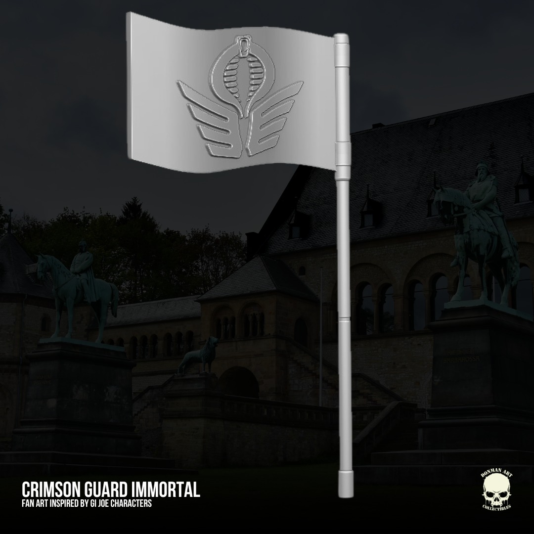 Crimson Inmortal GIJoe Fan Art 3D File For Action Figures 3D print model_8