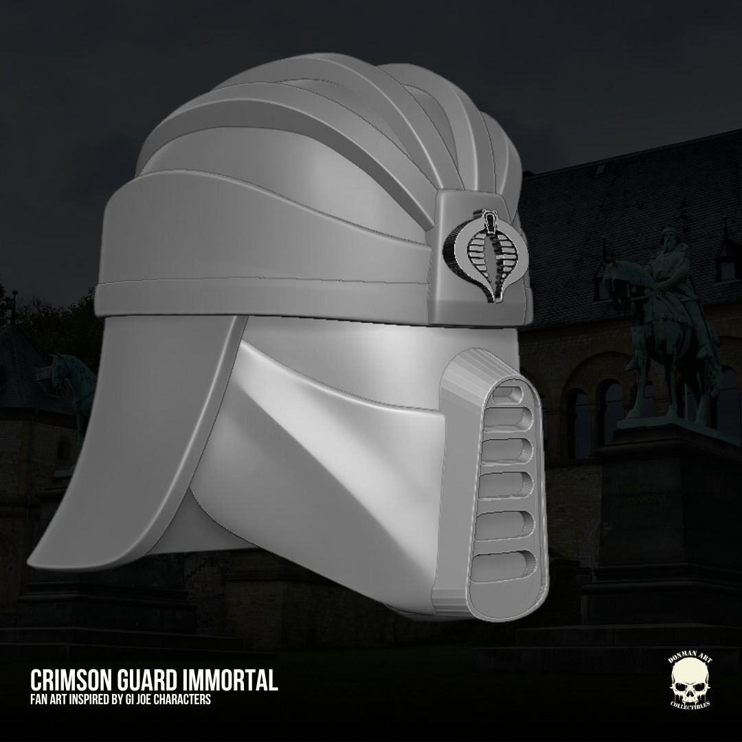 Crimson Inmortal GIJoe Fan Art 3D File For Action Figures 3D print model_25