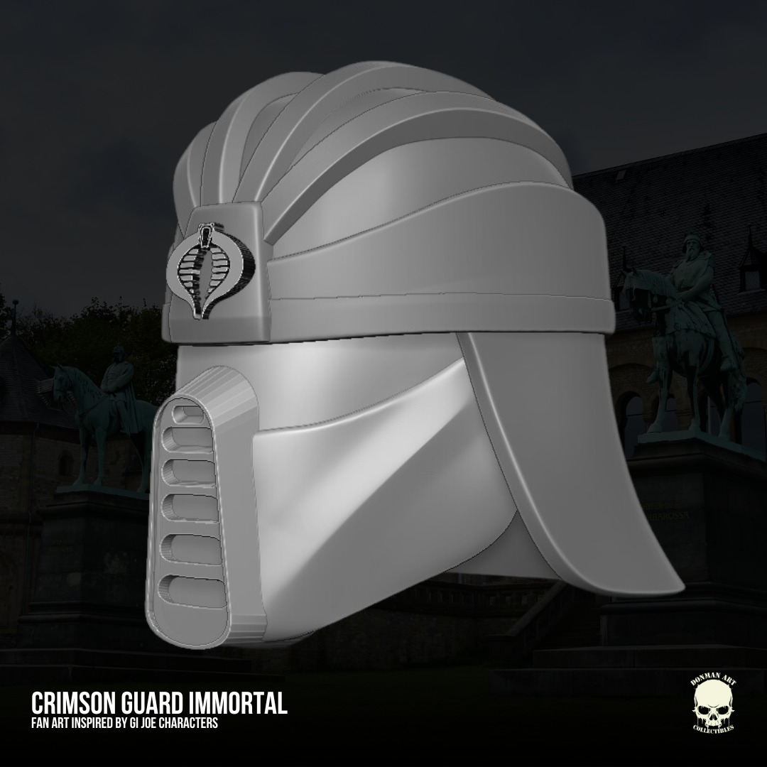 Crimson Inmortal GIJoe Fan Art 3D File For Action Figures 3D print model_3