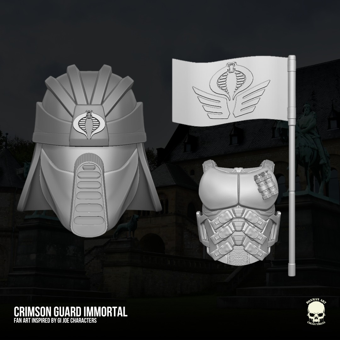 Crimson Inmortal GIJoe Fan Art 3D File For Action Figures 3D print model_11