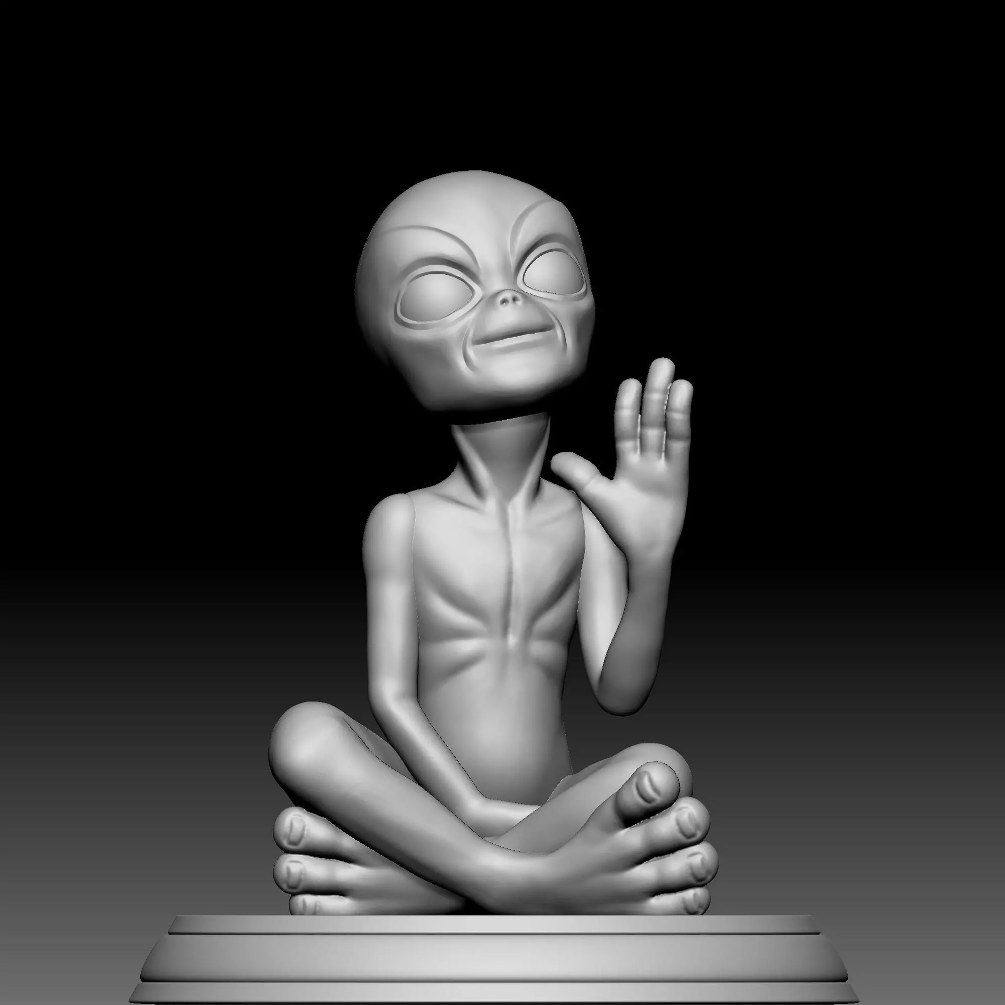 Alien Statue - 030 3D print model