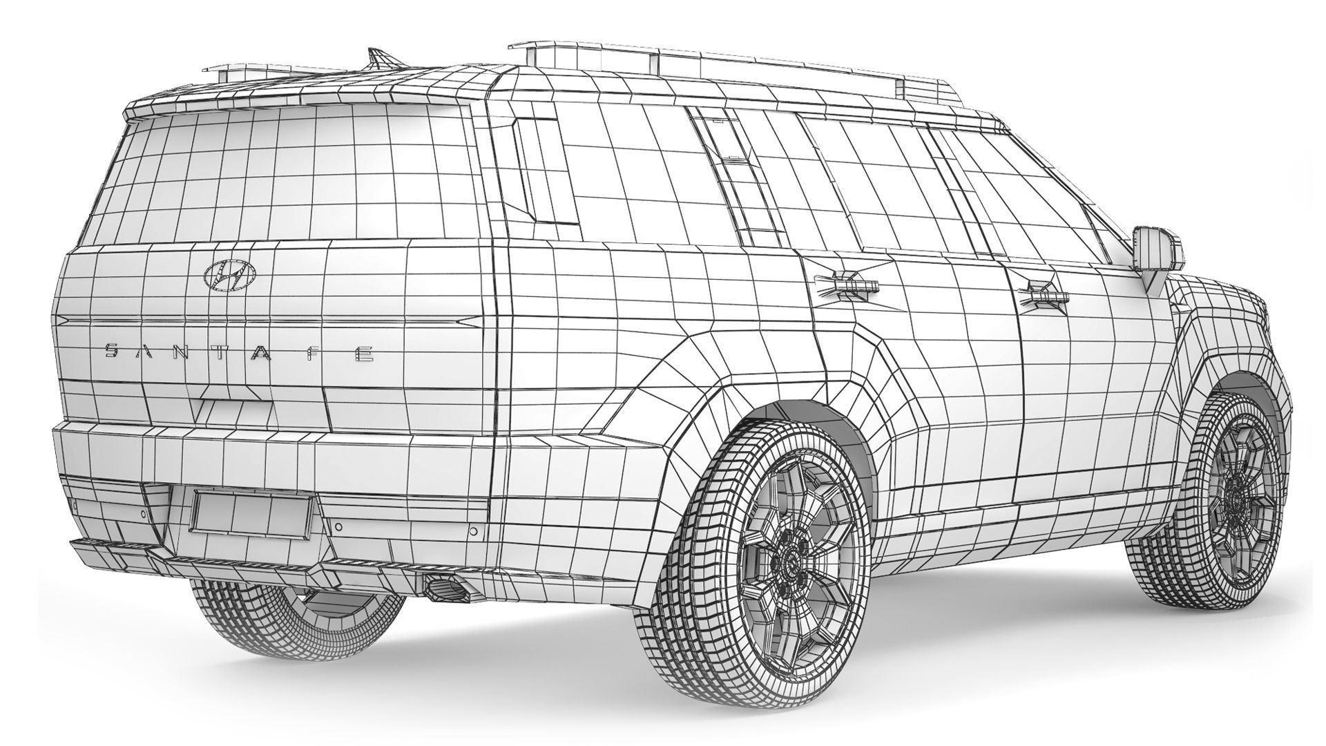 Hyundai Santa Fe 2024 3D model_9