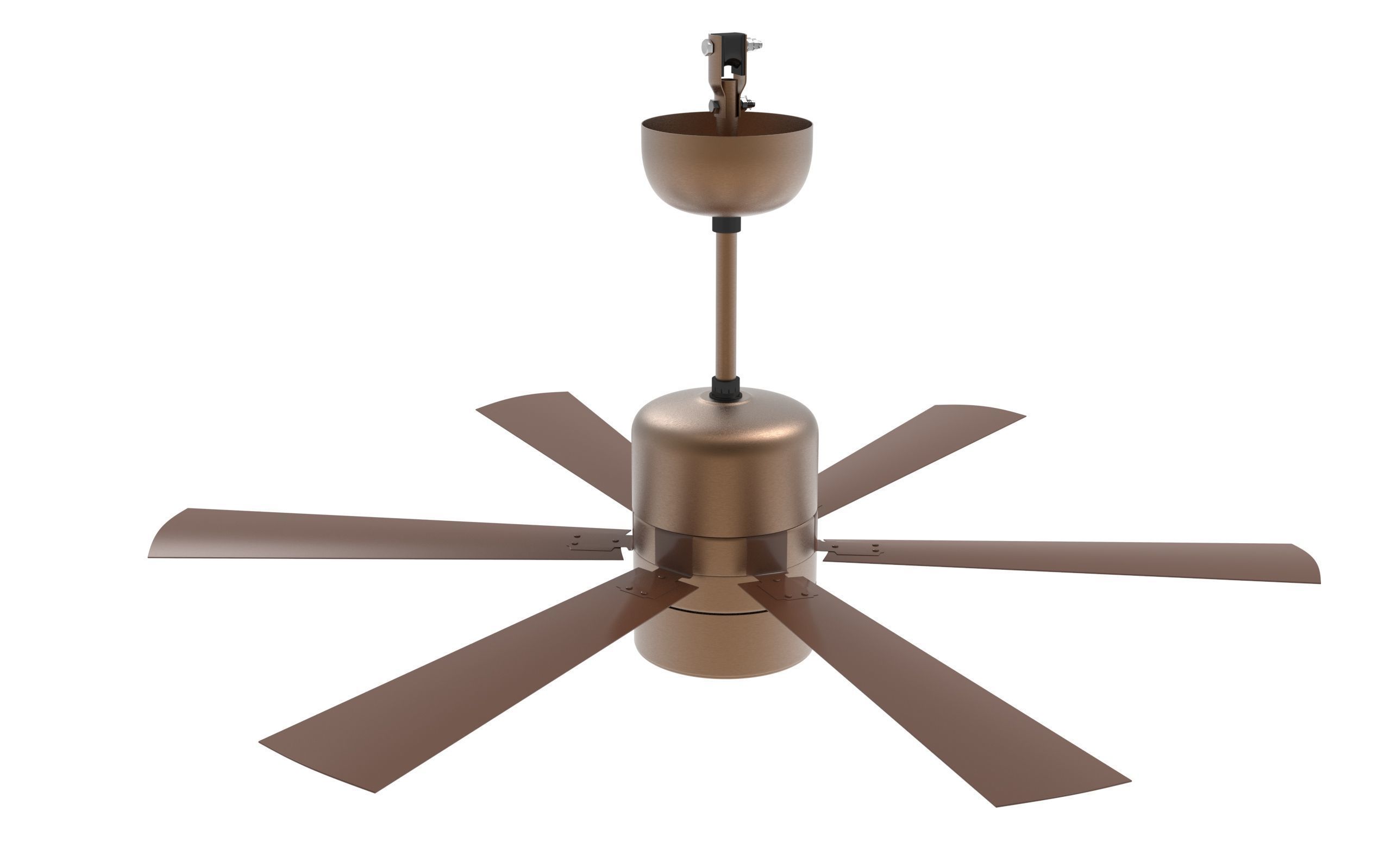 Ceiling Fan Low-poly 3D model_3