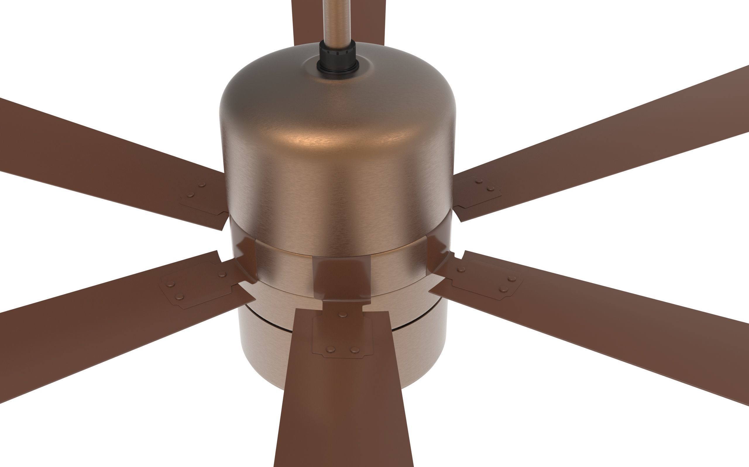 Ceiling Fan Low-poly 3D model_5