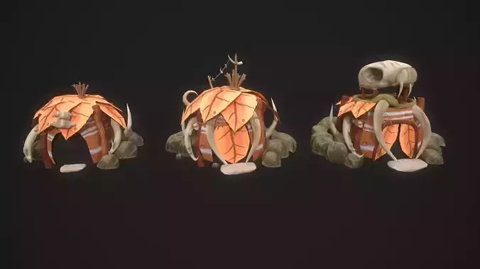 Stylized Environment Tribal Hut