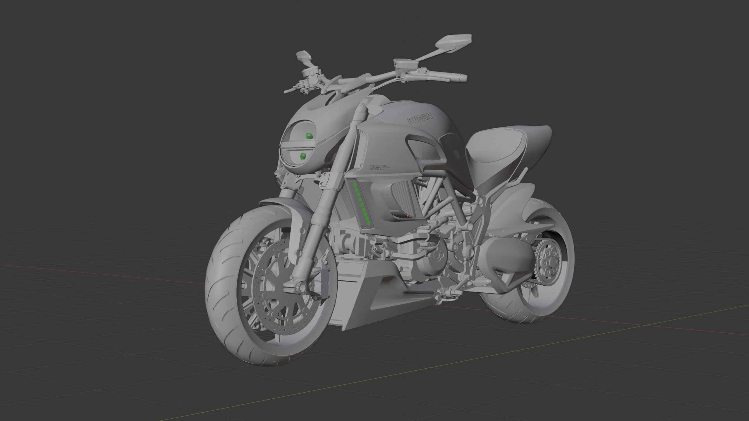 Ducati Diavel 3D model_9