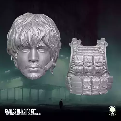 Carlos Oliveira Resident Evil Fan Art 3D File For Action Figures 3D print model