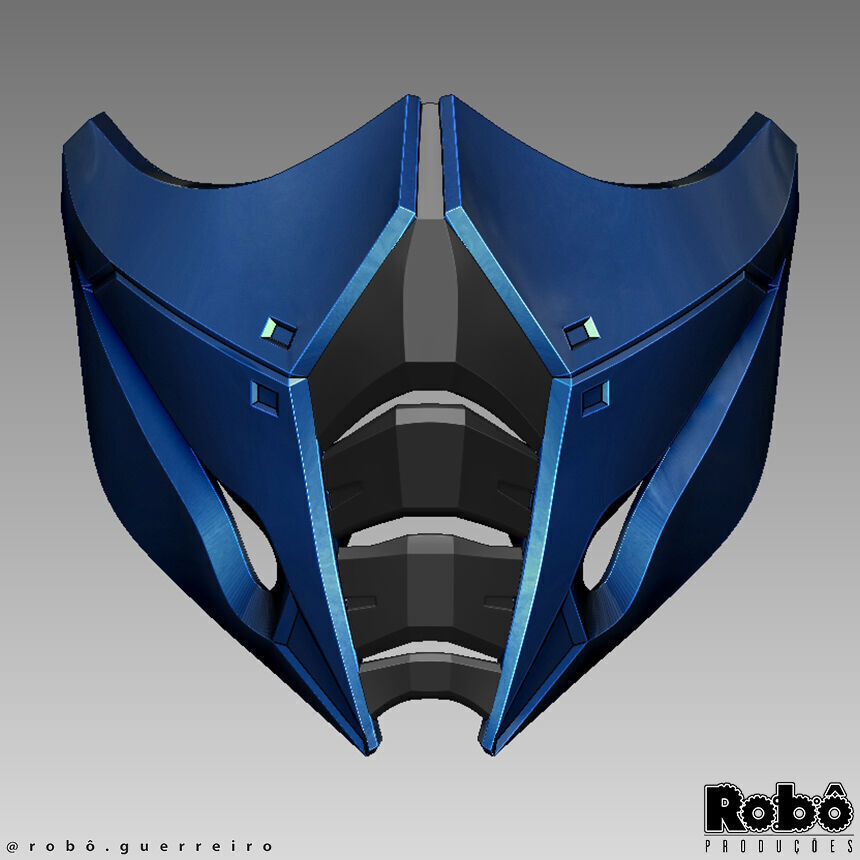 Sub-Zero Injustice 2 Great Master Assassin Mask - Cosplay 3D print model_1