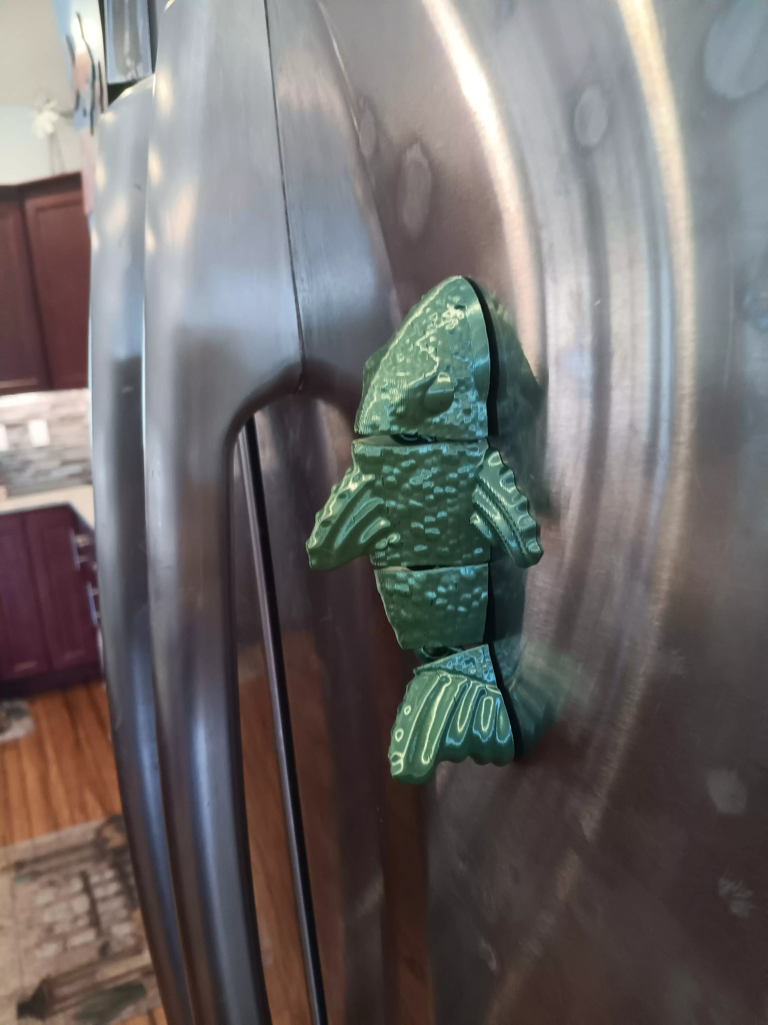 Koi Fish magnet - flexi fidget toy 3D print model