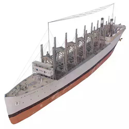 USS Cyclops - AC-4 - Collier Ship 3D model