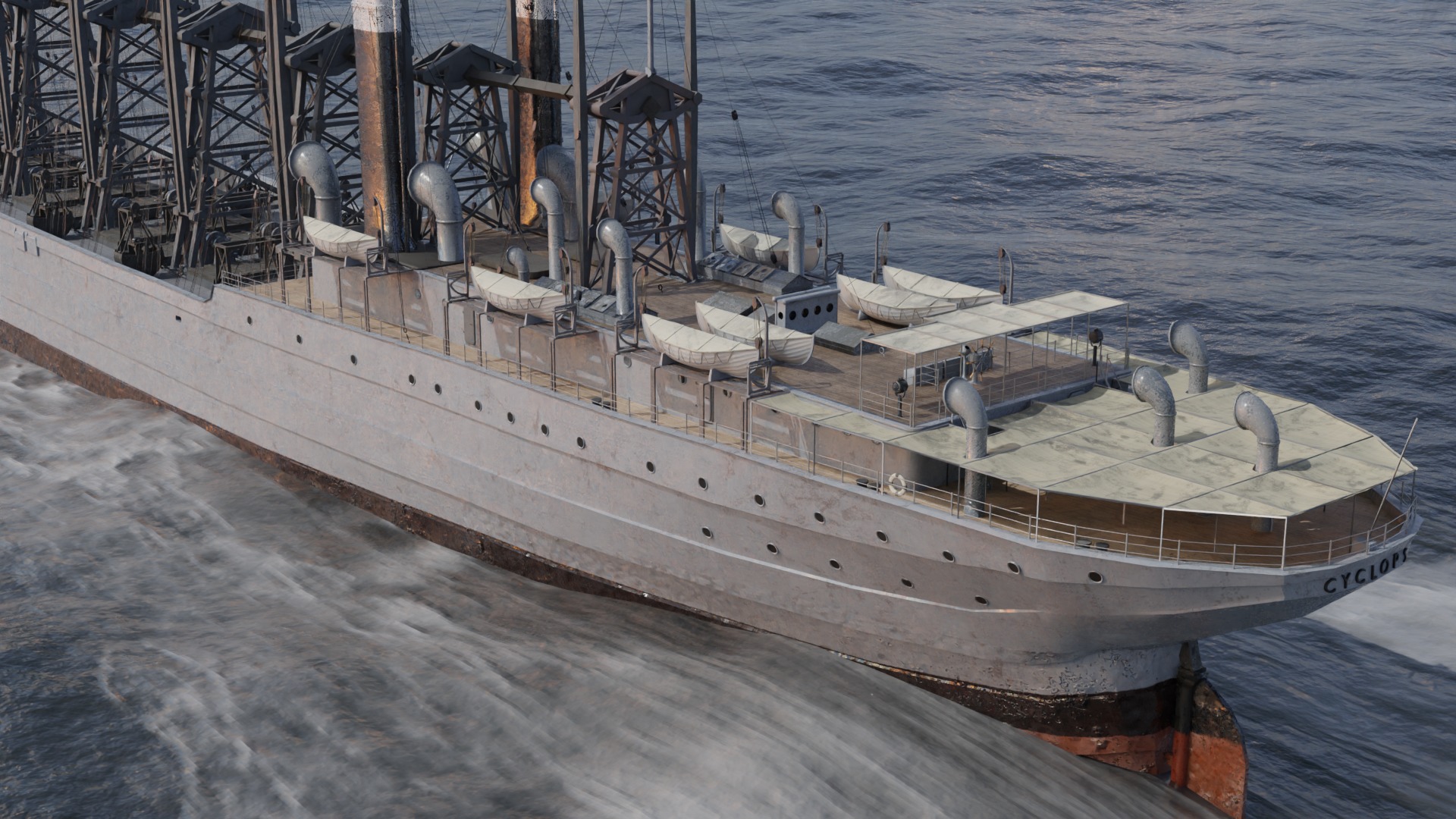 USS Cyclops - AC-4 - Collier Ship 3D model_41