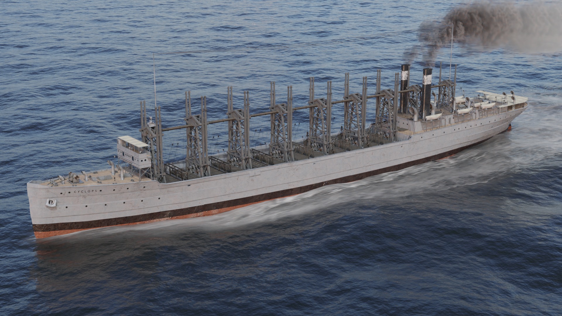 USS Cyclops - AC-4 - Collier Ship 3D model_7