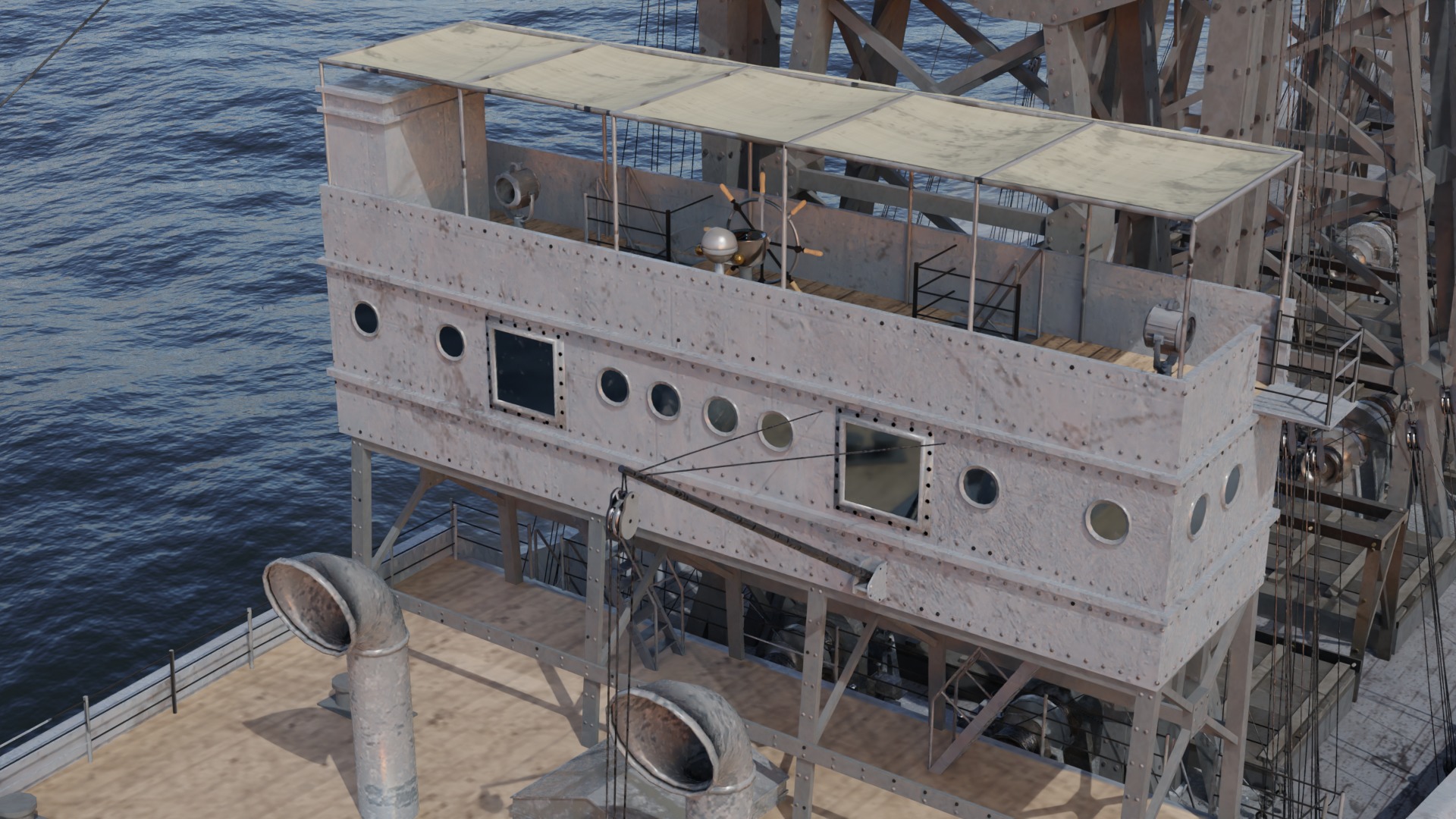 USS Cyclops - AC-4 - Collier Ship 3D model_22