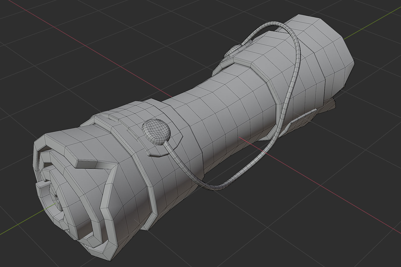 a scroll Low-poly 3D model_3
