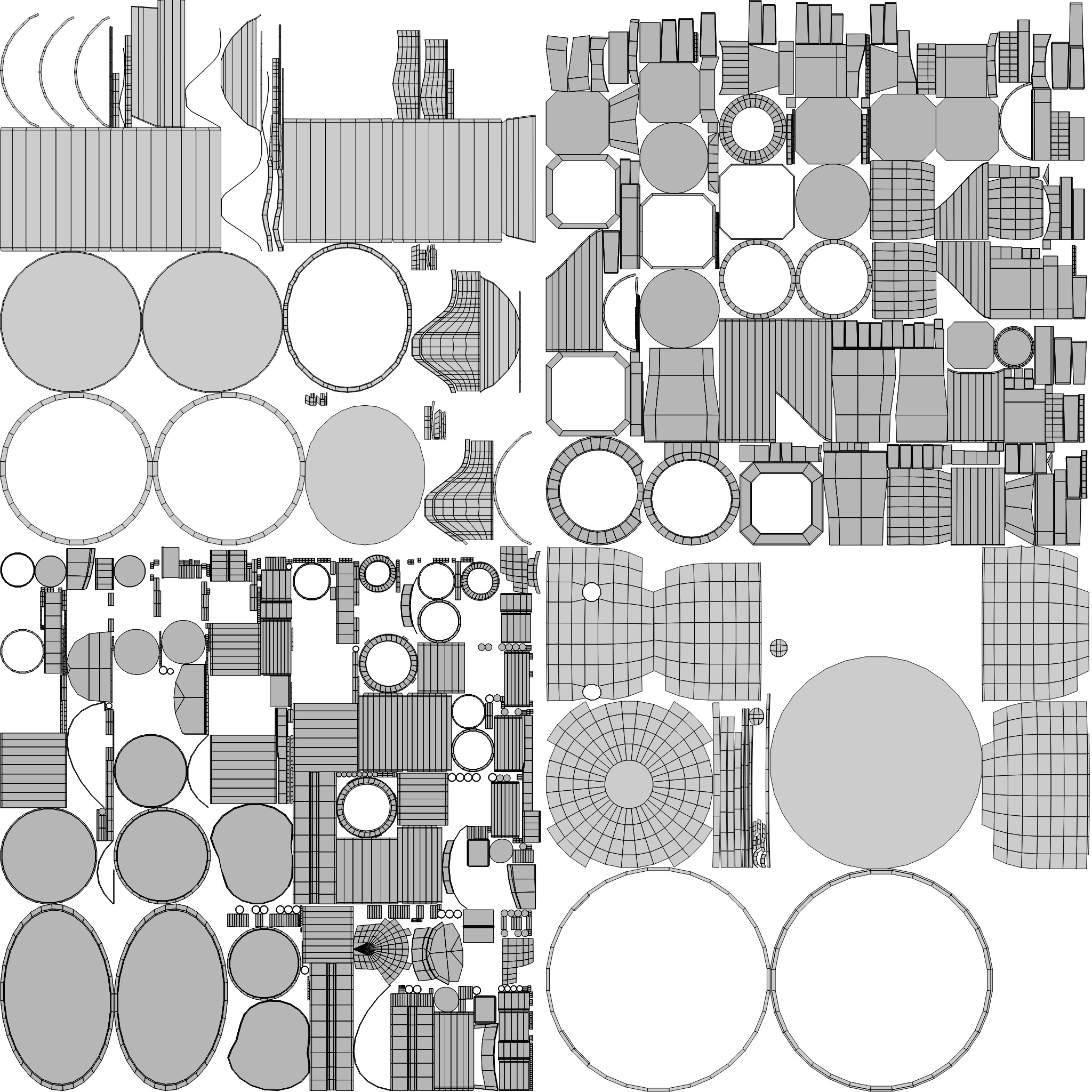 Old Robot humanoid A2 - rigged Low-poly 3D model_21