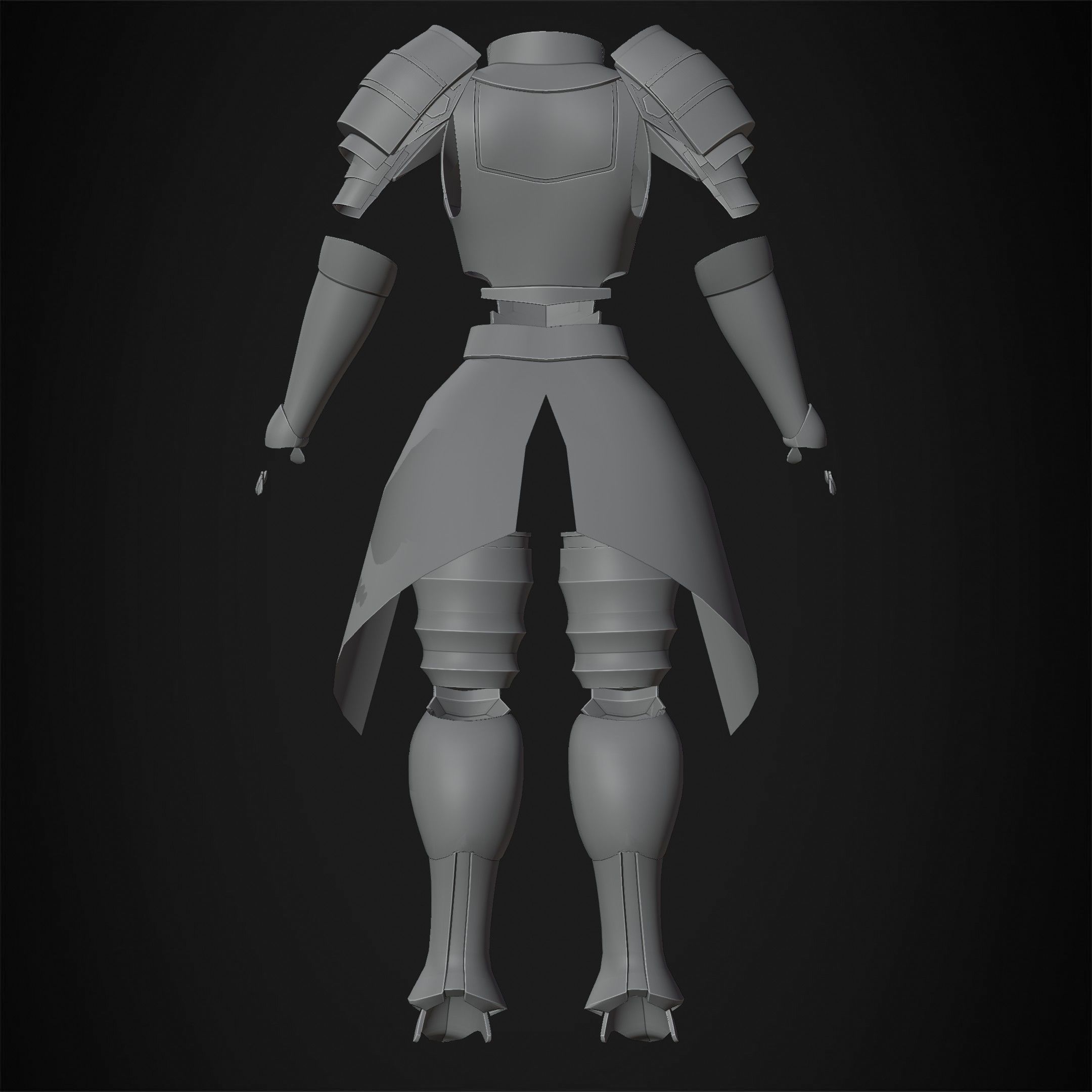 Overlord Leinas Rockbruise Heavy Explosion Armor for Cosplay 3D print model_18