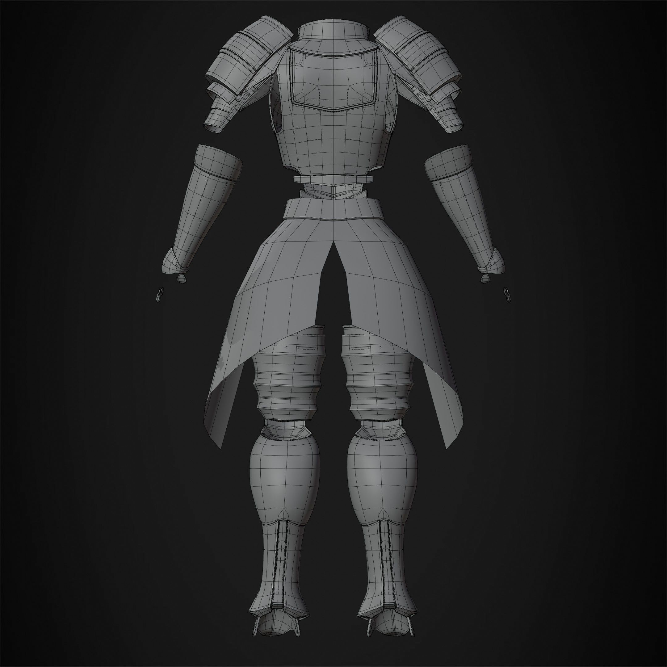 Overlord Leinas Rockbruise Heavy Explosion Armor for Cosplay 3D print model_19