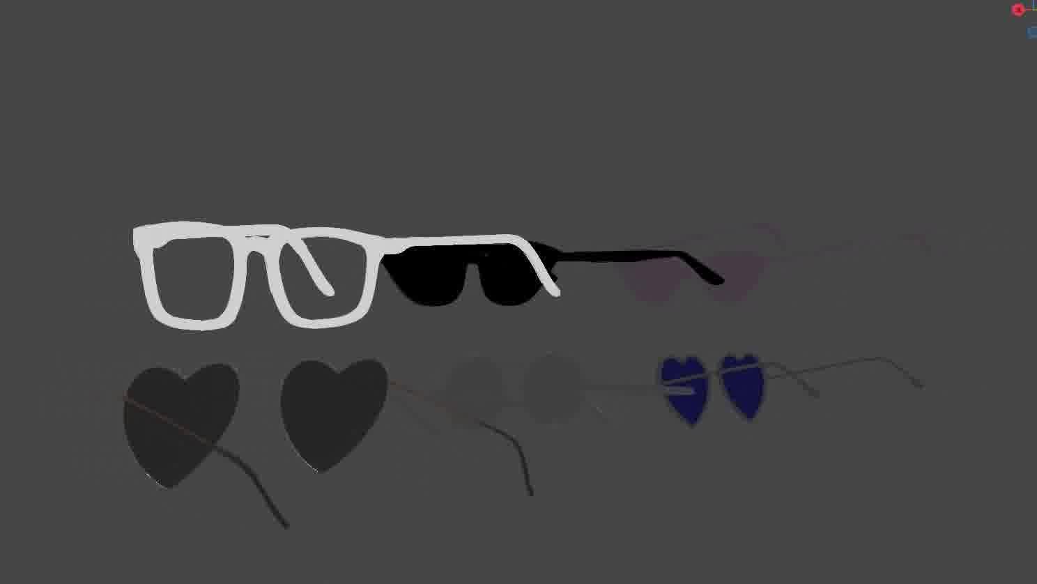 Glasses Pack 3D model Low-poly 3D model_73