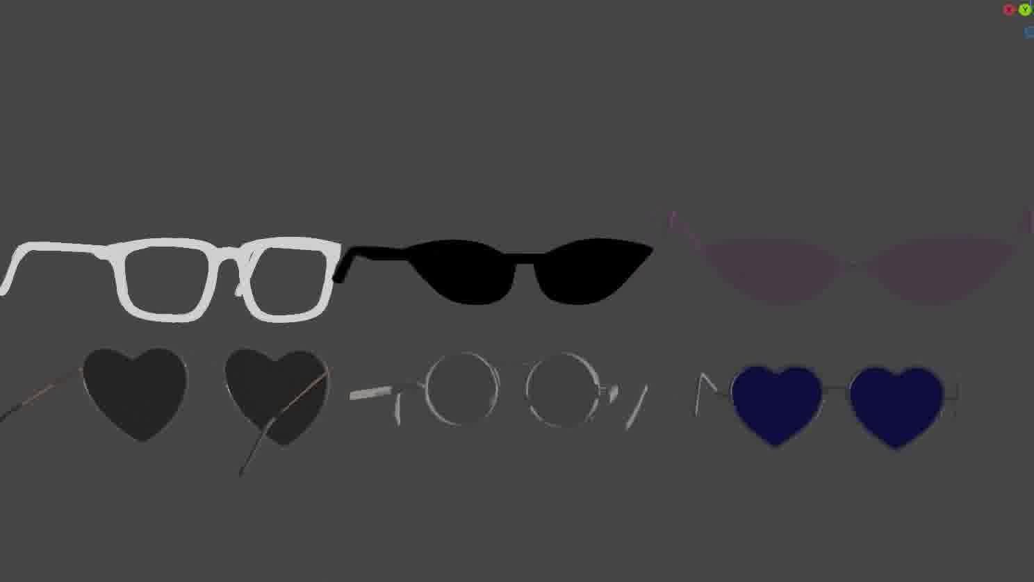 Glasses Pack 3D model Low-poly 3D model_68