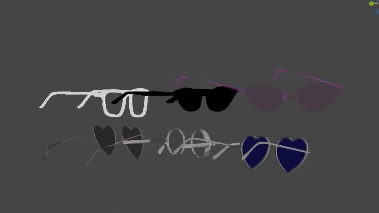 Glasses Pack 3D model Low-poly 3D model_41