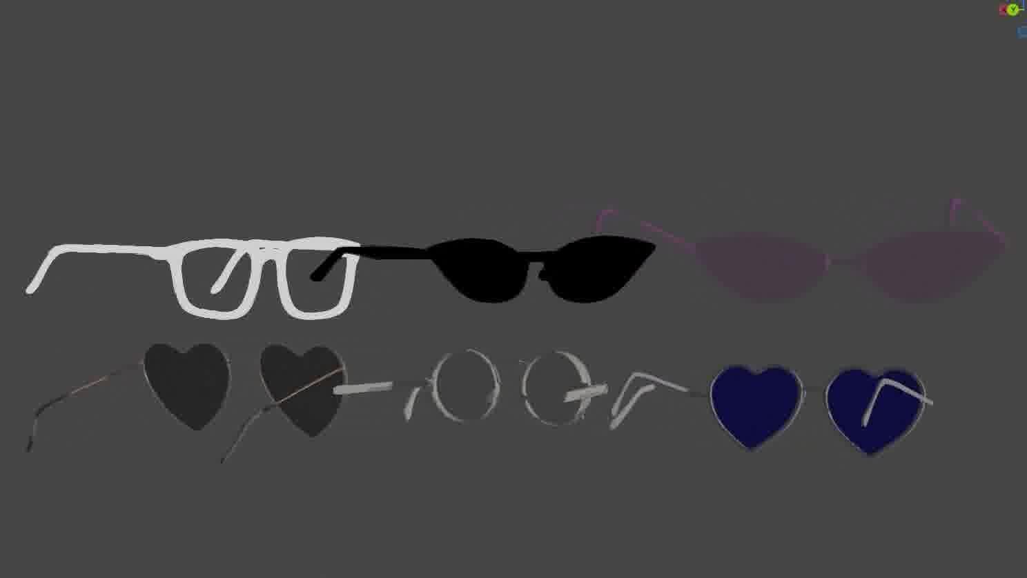 Glasses Pack 3D model Low-poly 3D model_59