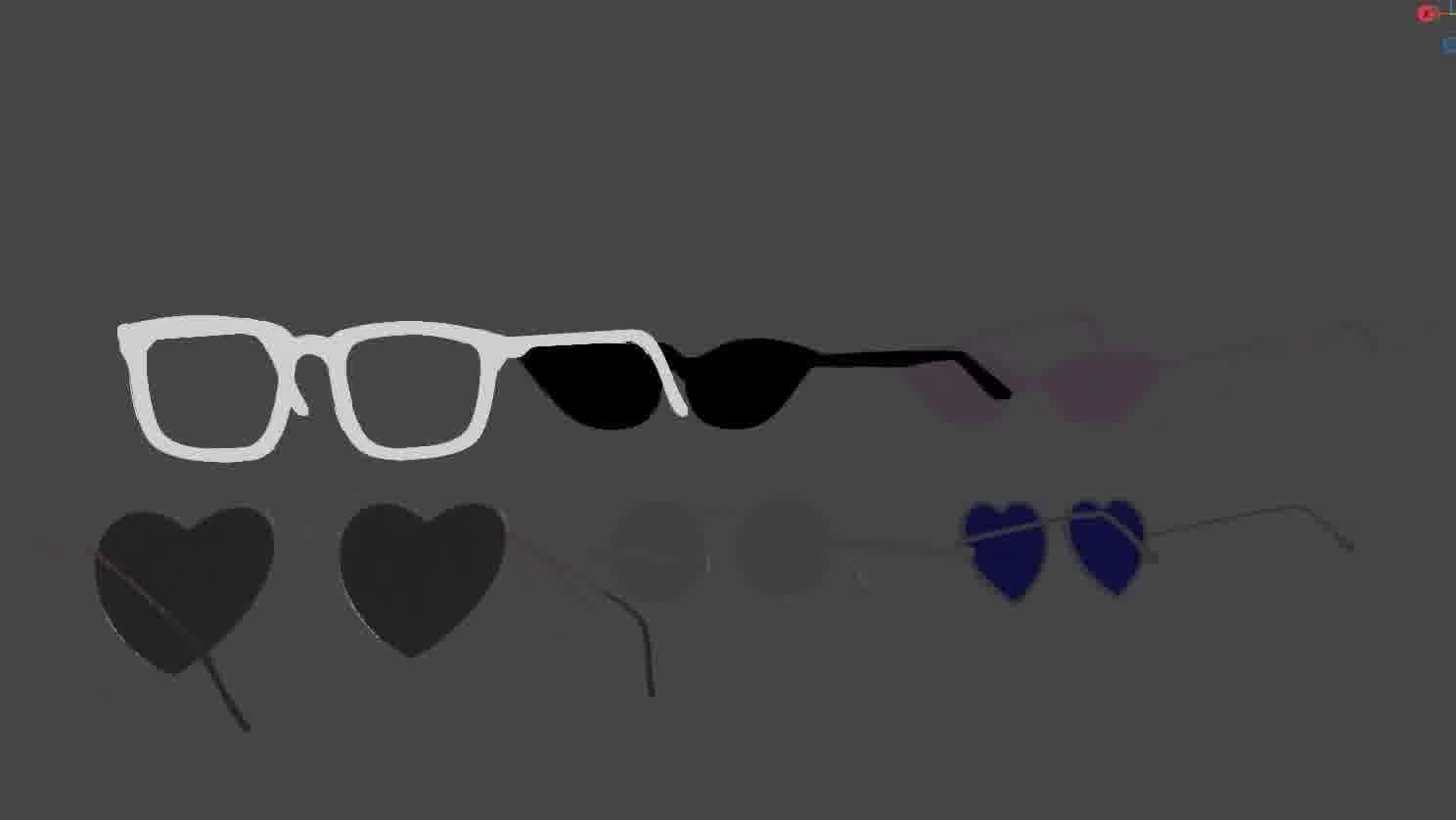 Glasses Pack 3D model Low-poly 3D model_88