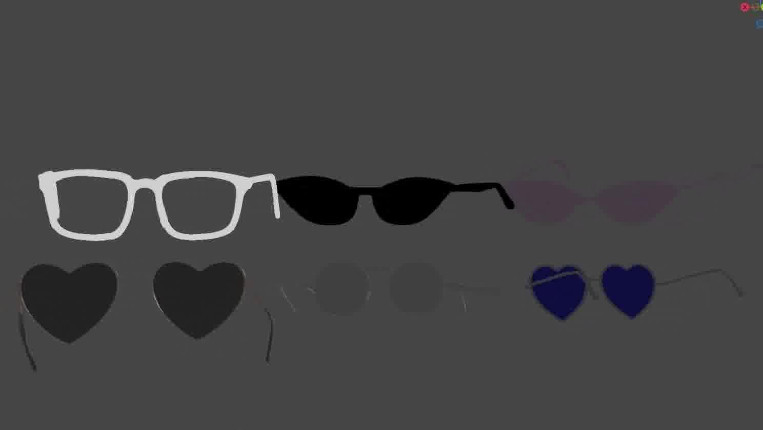 Glasses Pack 3D model Low-poly 3D model_71
