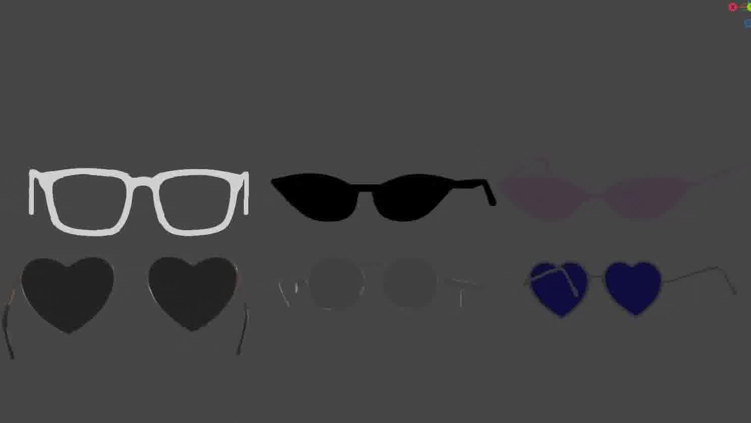 Glasses Pack 3D model Low-poly 3D model_75