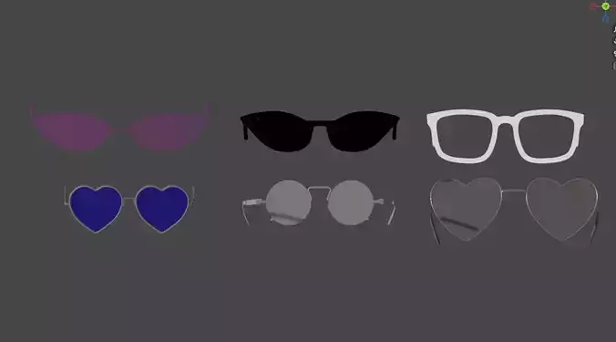Glasses Pack 3D model