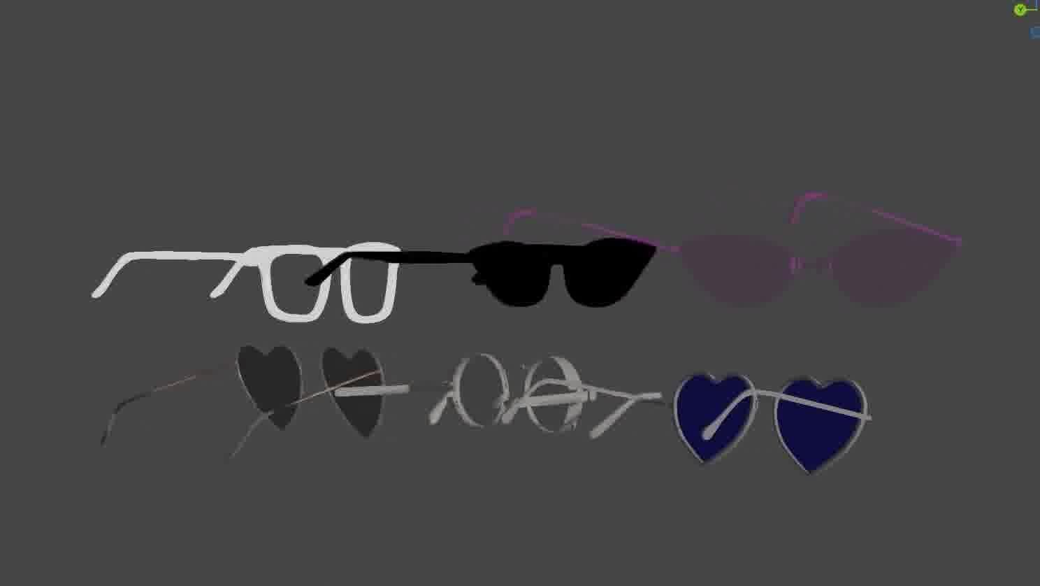 Glasses Pack 3D model Low-poly 3D model_58