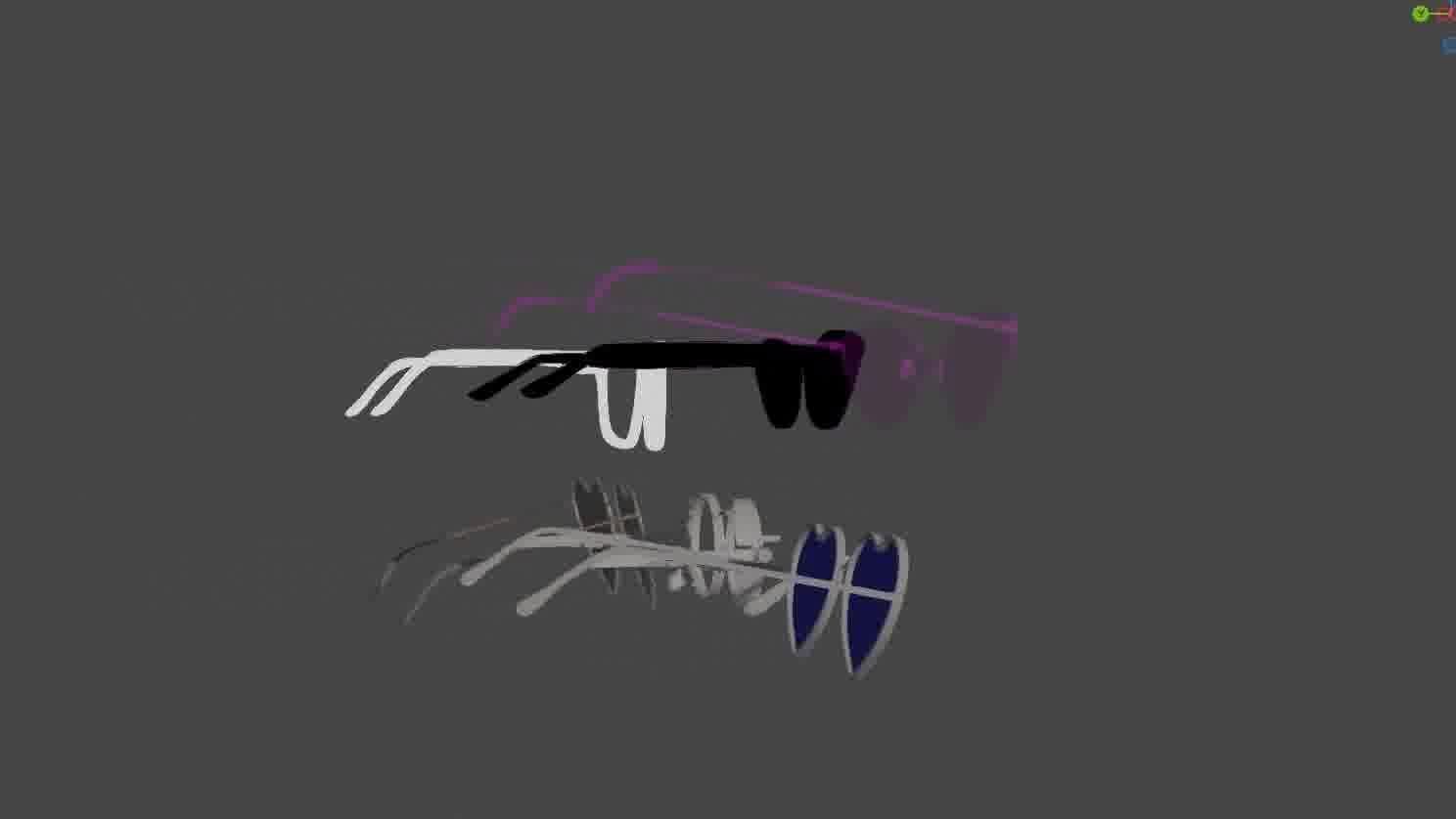 Glasses Pack 3D model Low-poly 3D model_48