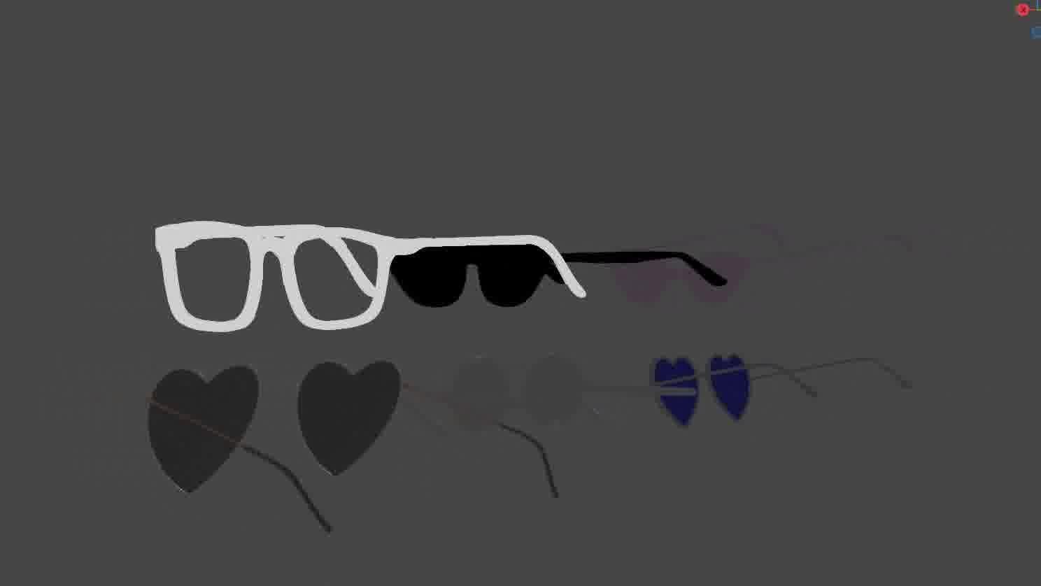 Glasses Pack 3D model Low-poly 3D model_70