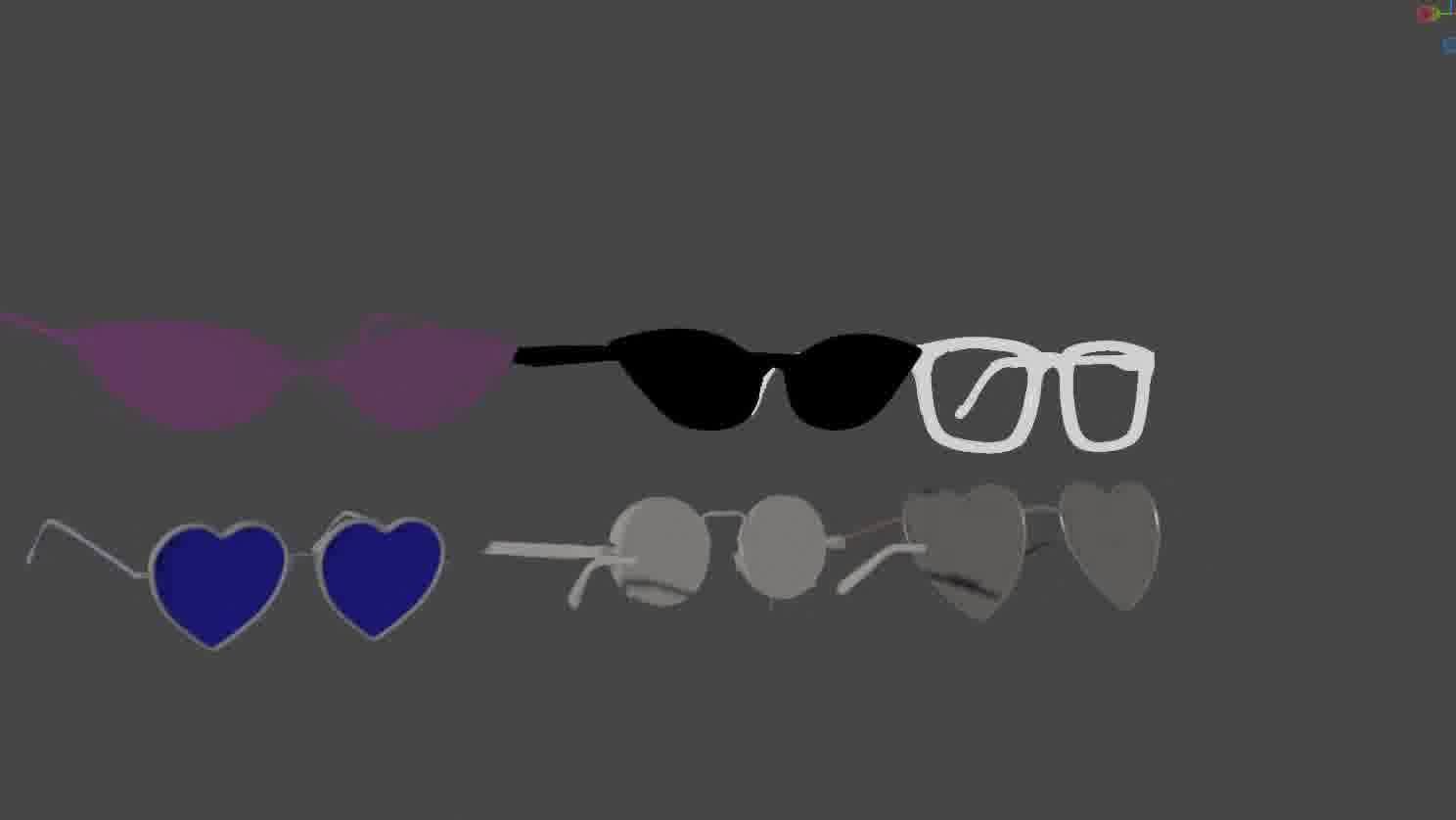 Glasses Pack 3D model Low-poly 3D model_31