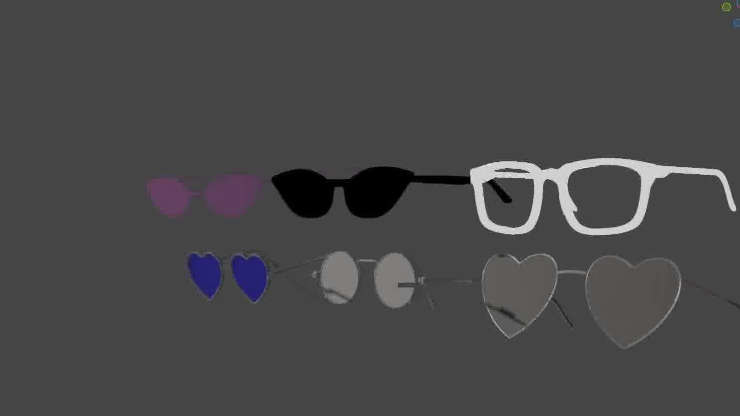 Glasses Pack 3D model Low-poly 3D model_91