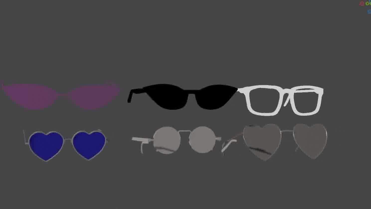 Glasses Pack 3D model Low-poly 3D model_51