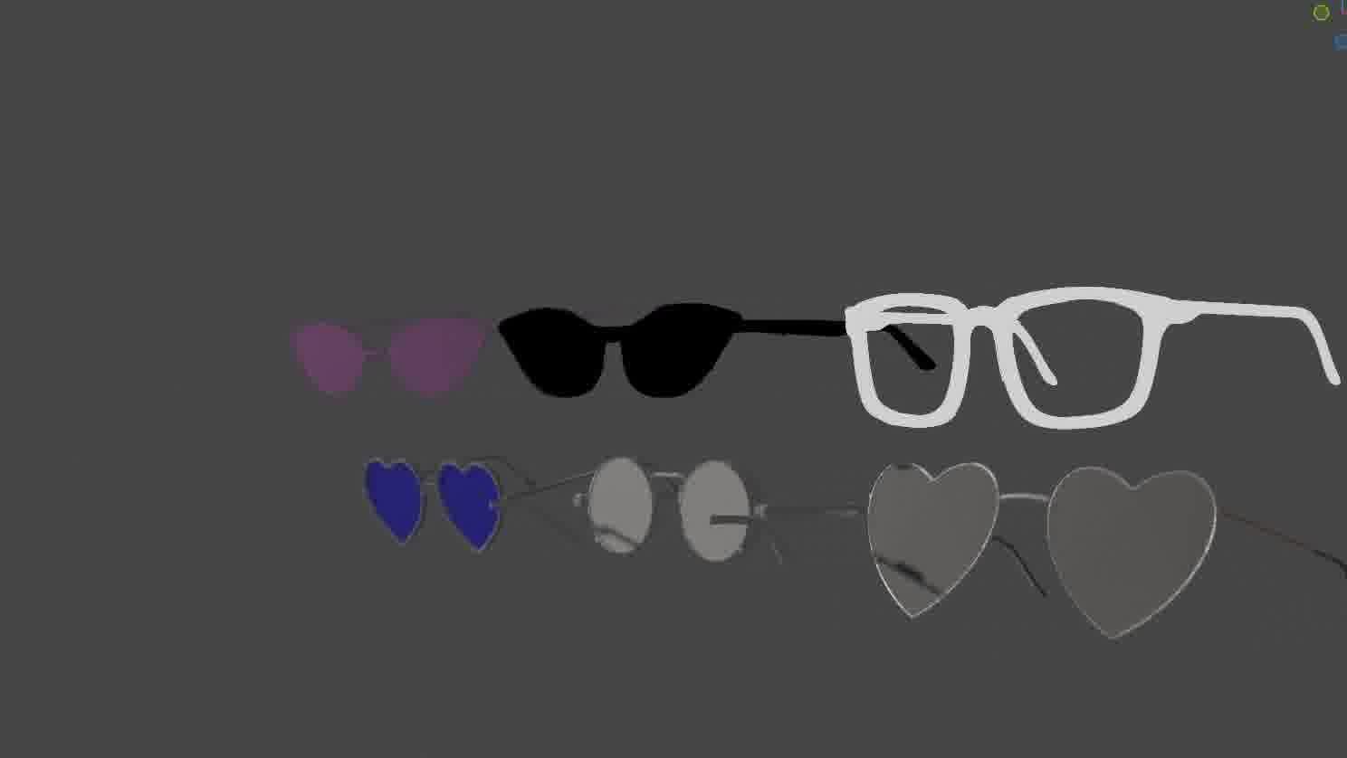 Glasses Pack 3D model Low-poly 3D model_77