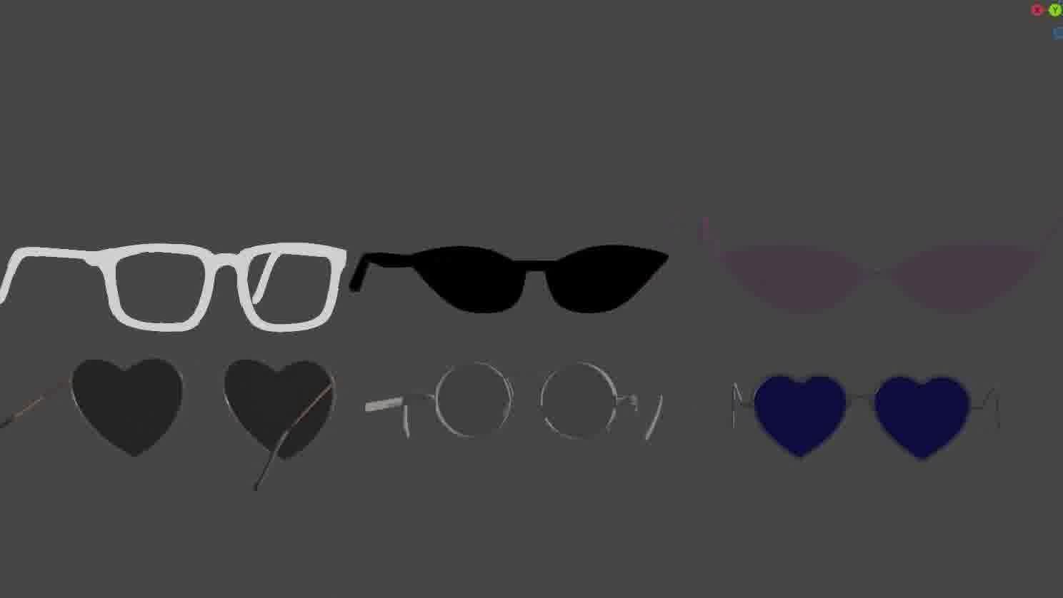 Glasses Pack 3D model Low-poly 3D model_66