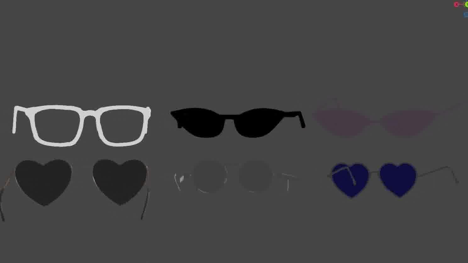 Glasses Pack 3D model Low-poly 3D model_72