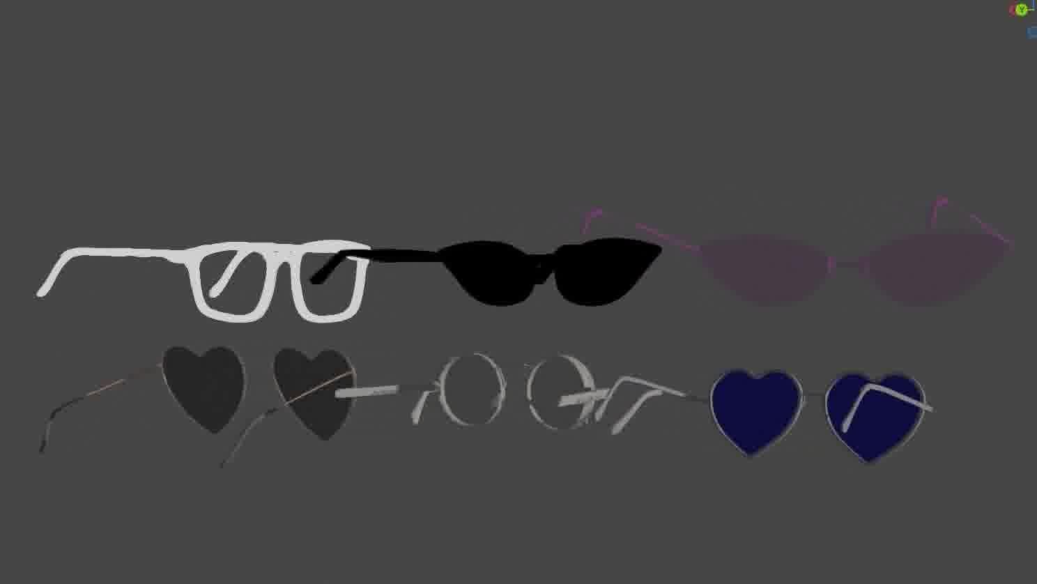 Glasses Pack 3D model Low-poly 3D model_63