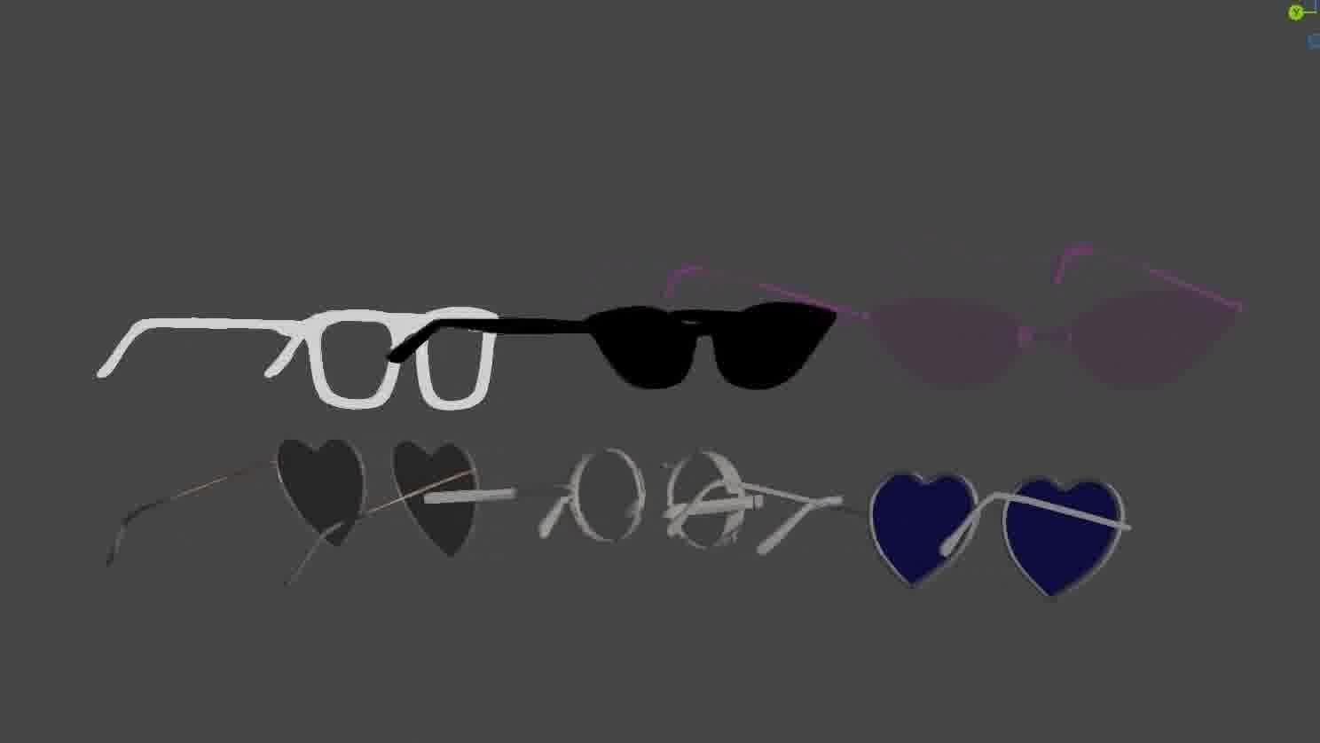 Glasses Pack 3D model Low-poly 3D model_56