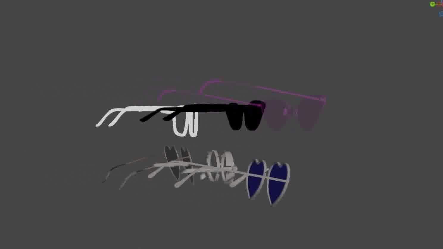 Glasses Pack 3D model Low-poly 3D model_40