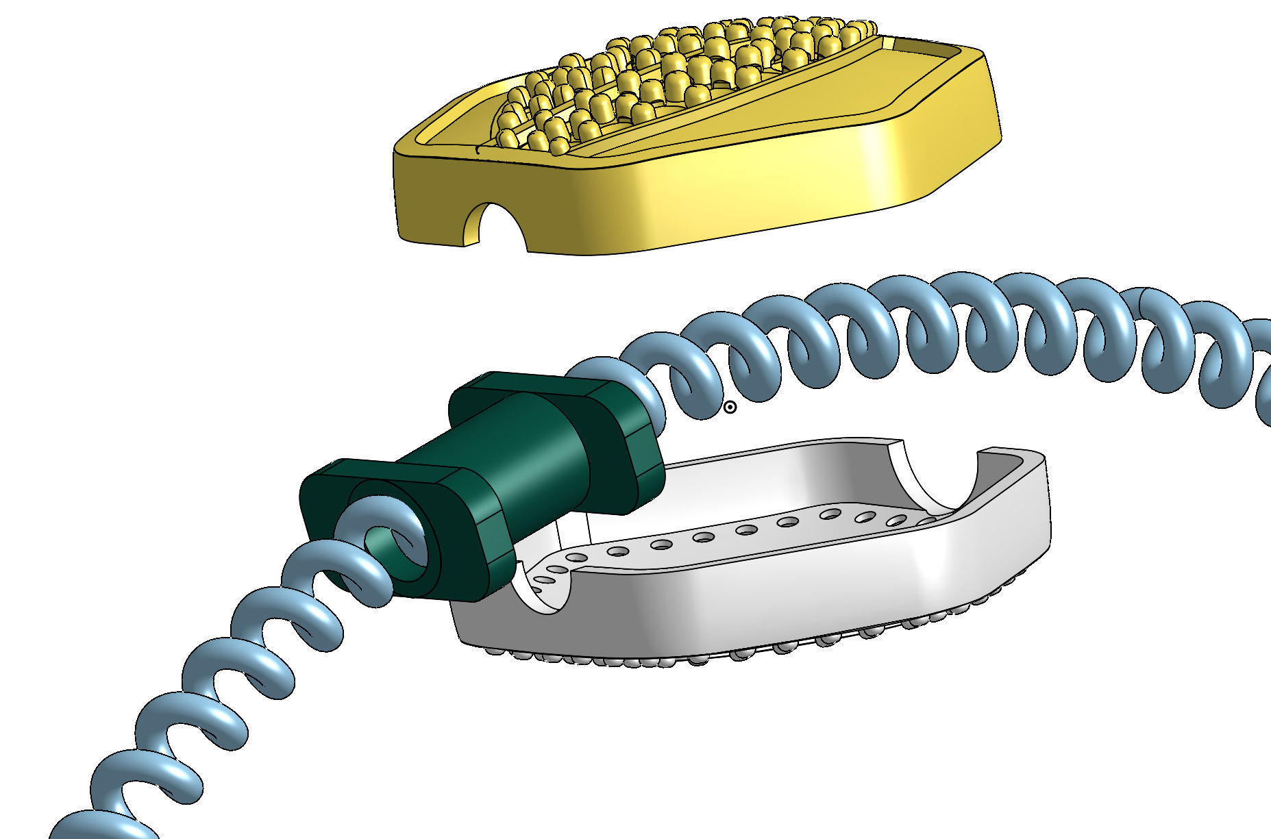 Stretchable bracelet cad file  3D print model_3