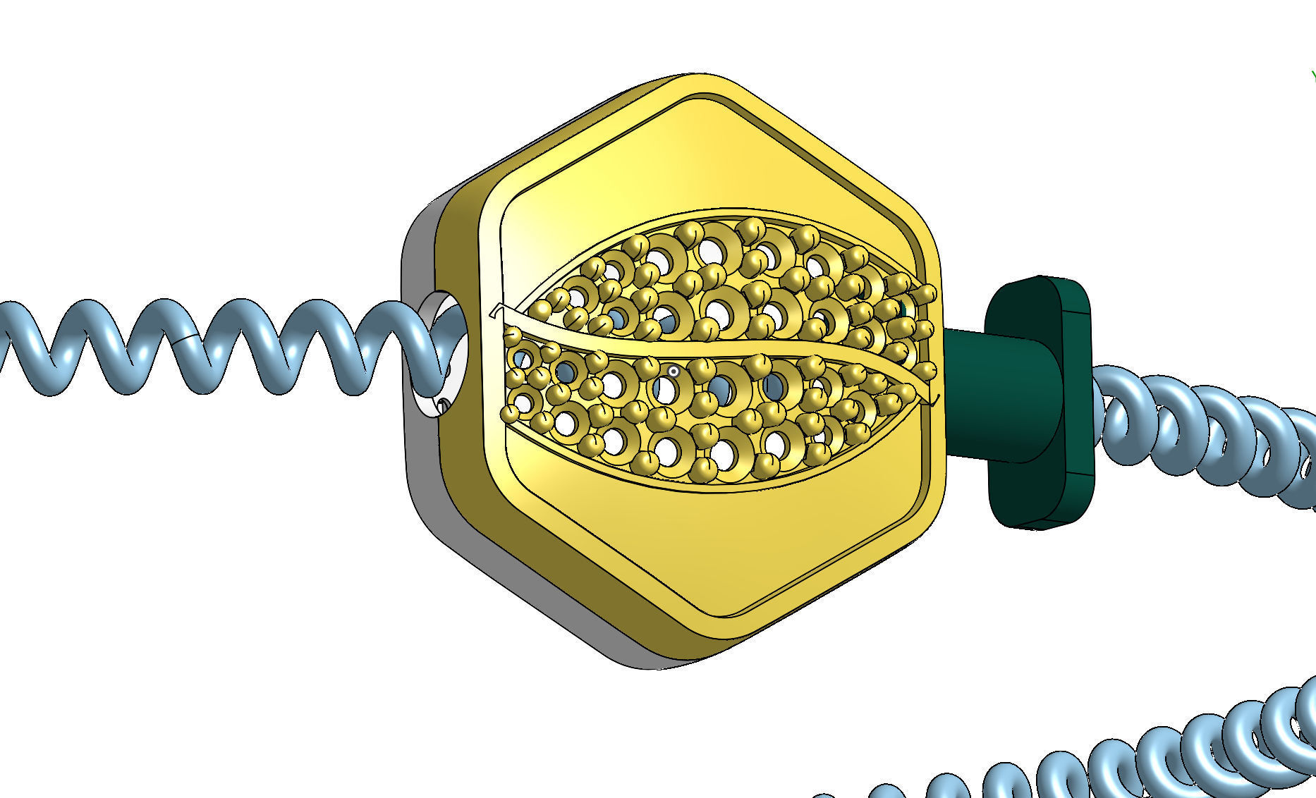 Stretchable bracelet cad file  3D print model_5