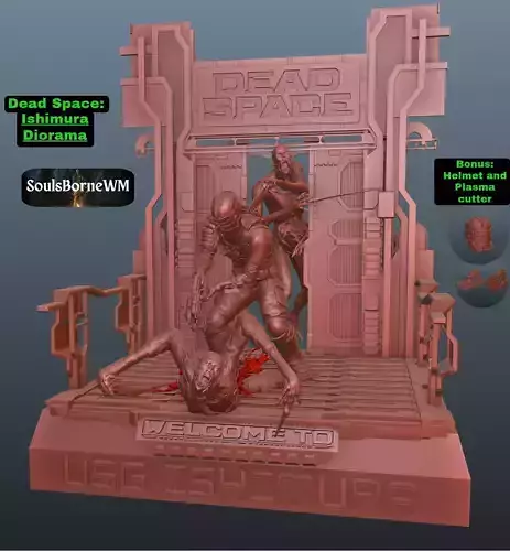 Dead Space Welcome to Ishimura diorama Bonus 3D print model