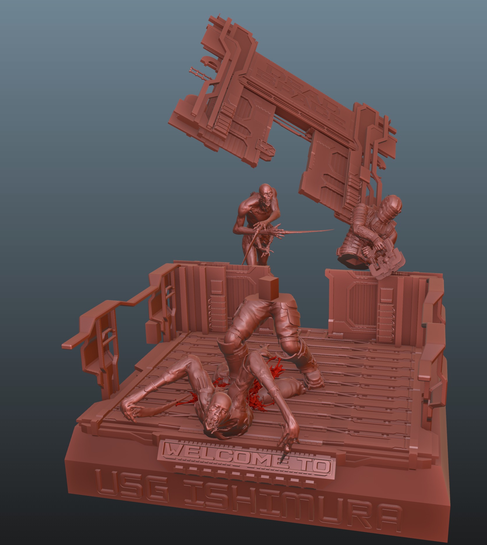 Dead Space Welcome to Ishimura diorama Bonus 3D print model_8
